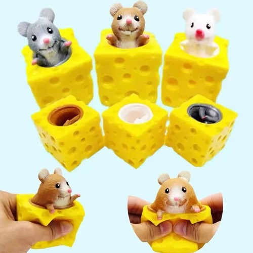 Mouse squishy toy cheese - mouse,