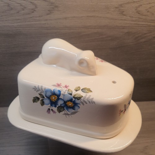 Ceramic mouse butter dish - ceramic,