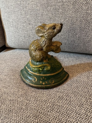 Mouse doorstop small metal - mouse,