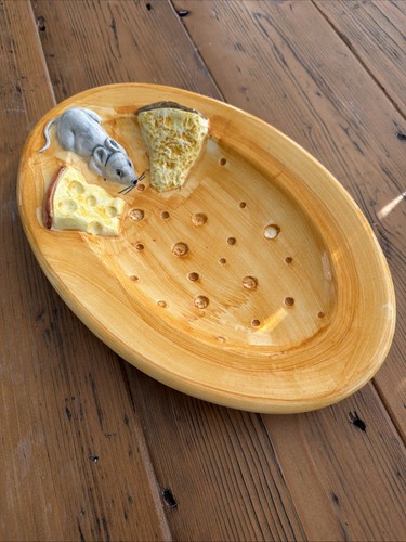 Italian ceramic mouse cheese - italian,