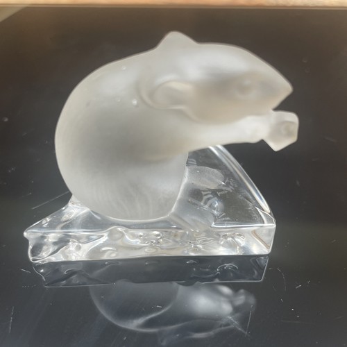 Crystal cuties glass mouse - crystal,