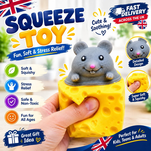 Pop mouse cheese squishy - mouse,
